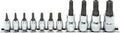Ko-ken RSX025/11-IPR 1/4, 3/8 Sq. Dr. 11 Piece Tamper-Resistant TORXplus Bit Socket set 8IPR-55IPR