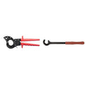 Klein Tools 63060 Cable Cutters, Ratcheting Heavy Duty Cutters for Up to 750 MCM, Great for Cable Preparation & 50400 Cable Bender, 12-Inch