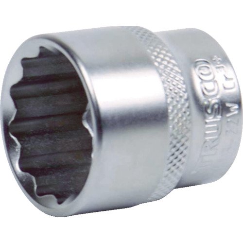 TRUSCO Socket (12 Square) Insertion Angle 0.7 inches (19.0 mm) Opposite Side 1.1 inches (27 mm) TS6-27W x 10 Pieces [Case Sale]