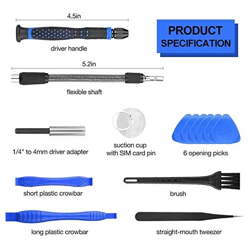 Screwdriver Set Precision Tool Kit Magnetic Torx Bits 126 in 1 Repair Hand Tools for Phone Laptop