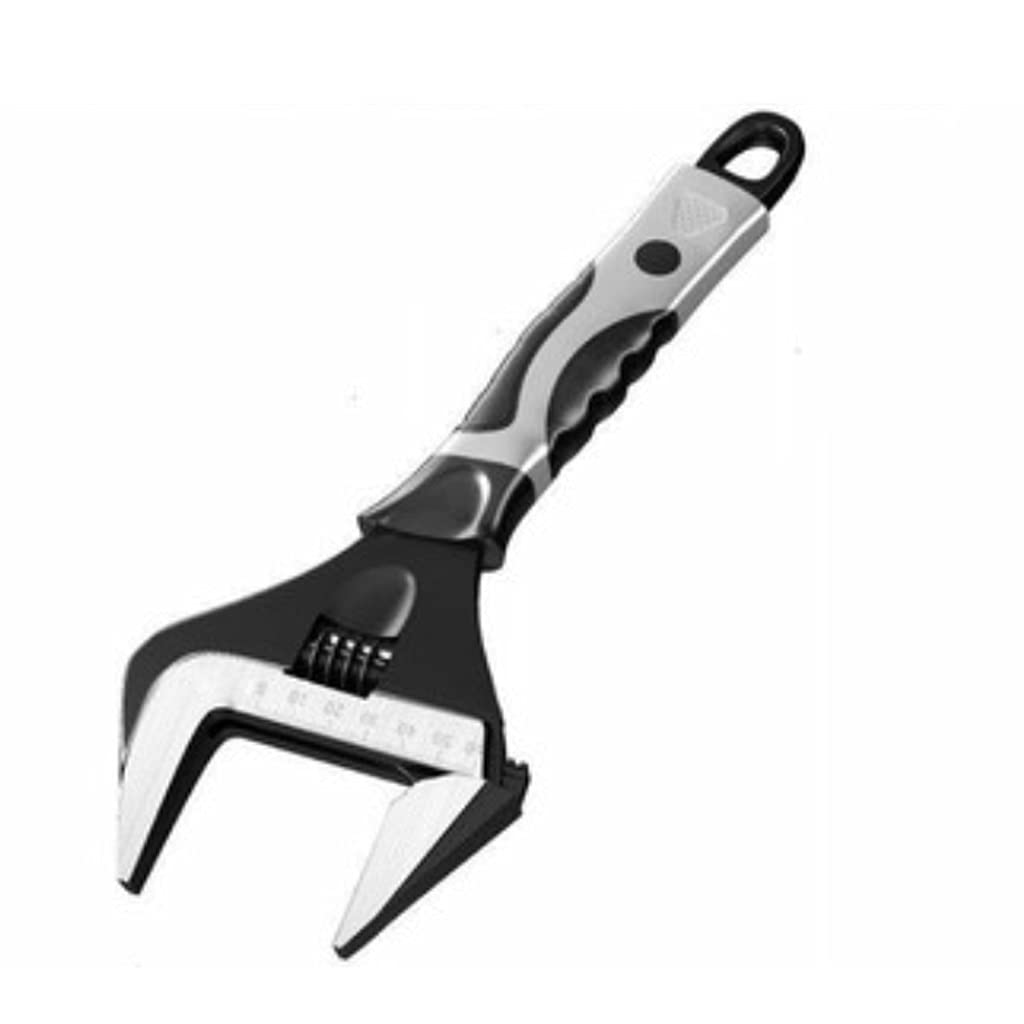 Adjustable Wrench Universal, Stainless Steel Household Extended Short Handle Bathroom Plumbing Repair Tool