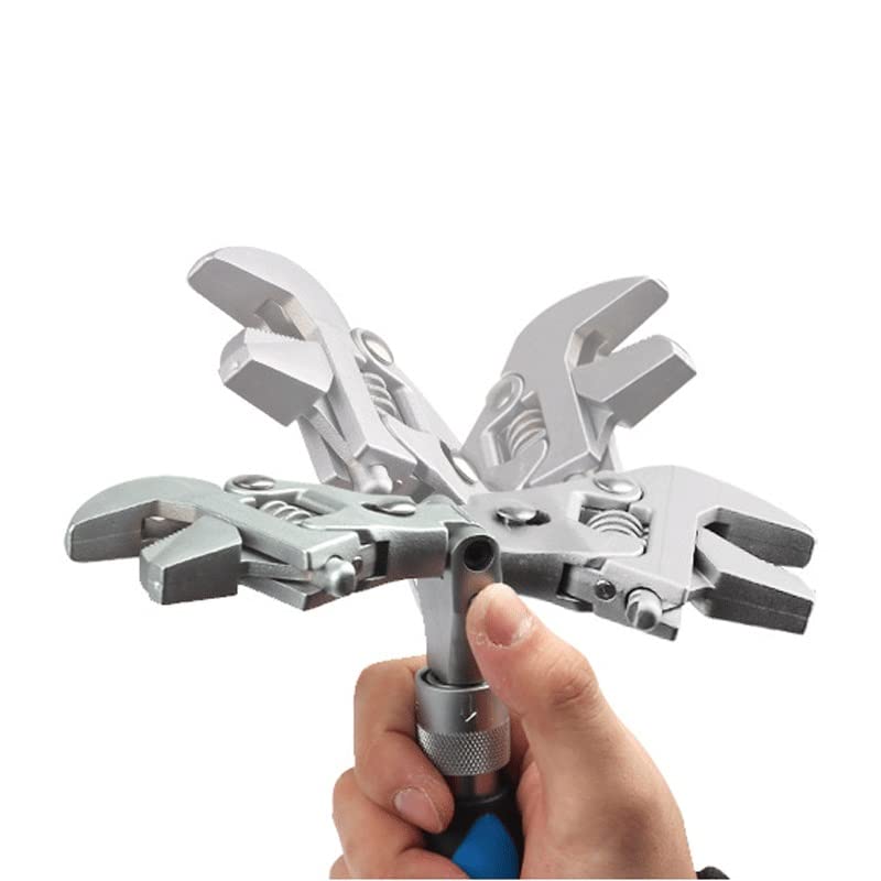 Adjustable Wrench Torque Can Rotate And Fold 180 Degrees Fast Pipe Repair Tools 10 Inch