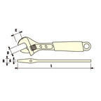 Adjustable Wrench with Soft Handle, Fast and Labor-saving Multi-function -end Wrench, Maintenance Tool
