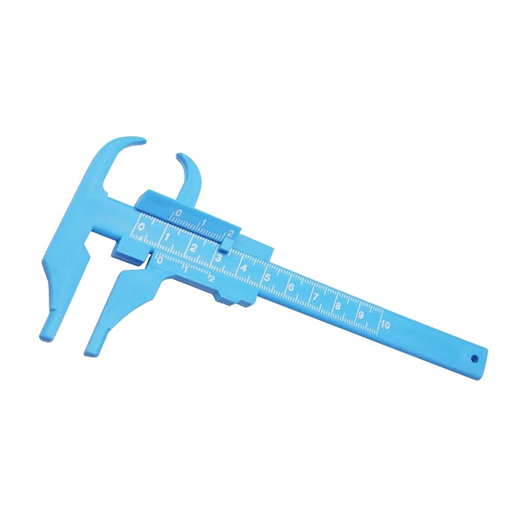 VIDI 0-100mm Plastic Scale Vernier Caliper Depth Diameter Measure Ruler Gauge Wood Profile Marking Tool