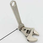 8-inch Adjustable Ratchet Wrench Rotating and Folding Handle Dual-use, Wrench Repair Wrench Key Hand Tool