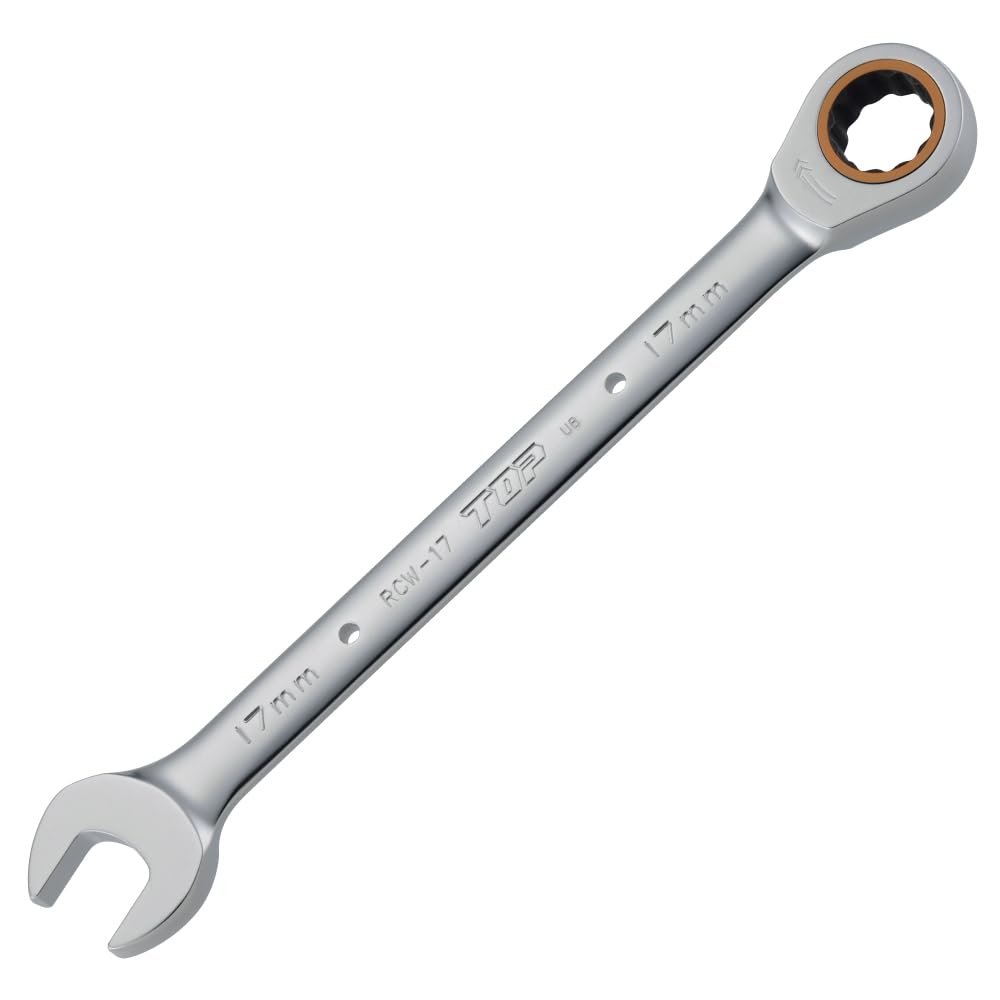 TOP Industries RCW-10000S Ratchet Combination Set, Set of 10, Includes Dedicated Tool Bag, 0.3 inches (8,10,12,13,14,17,19,21,22,24 mm), Gear Wrench