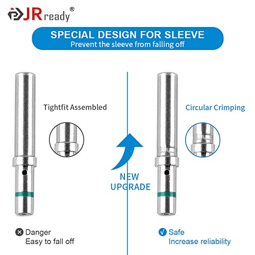 JRready Deutsch Crimp Tool, Deutsch Connector Pins and Sockets Solid Contacts