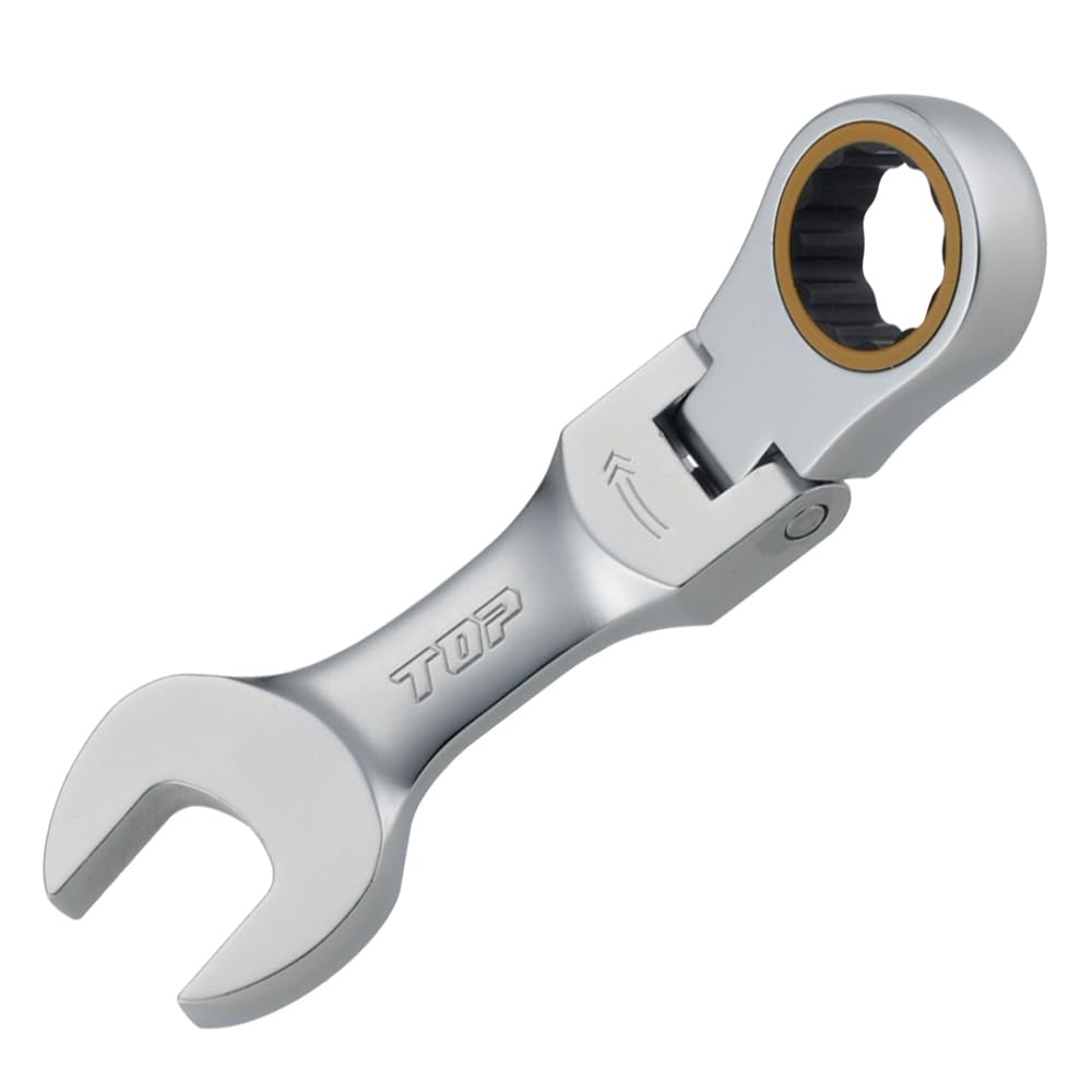 TOP Industries RCW-10000S Ratchet Combination Set, Set of 10, Includes Dedicated Tool Bag, 0.3 inches (8,10,12,13,14,17,19,21,22,24 mm), Gear Wrench