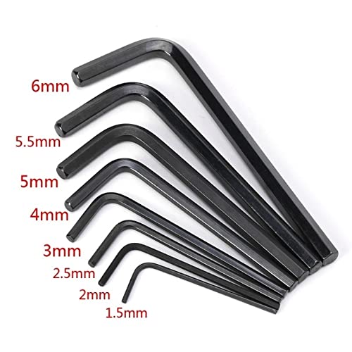 1.5mm-6mm 8pcs Allen Key Hexagon Wrench Tools Set Matte End Spanner Set Screwdriver Set Tool Kit