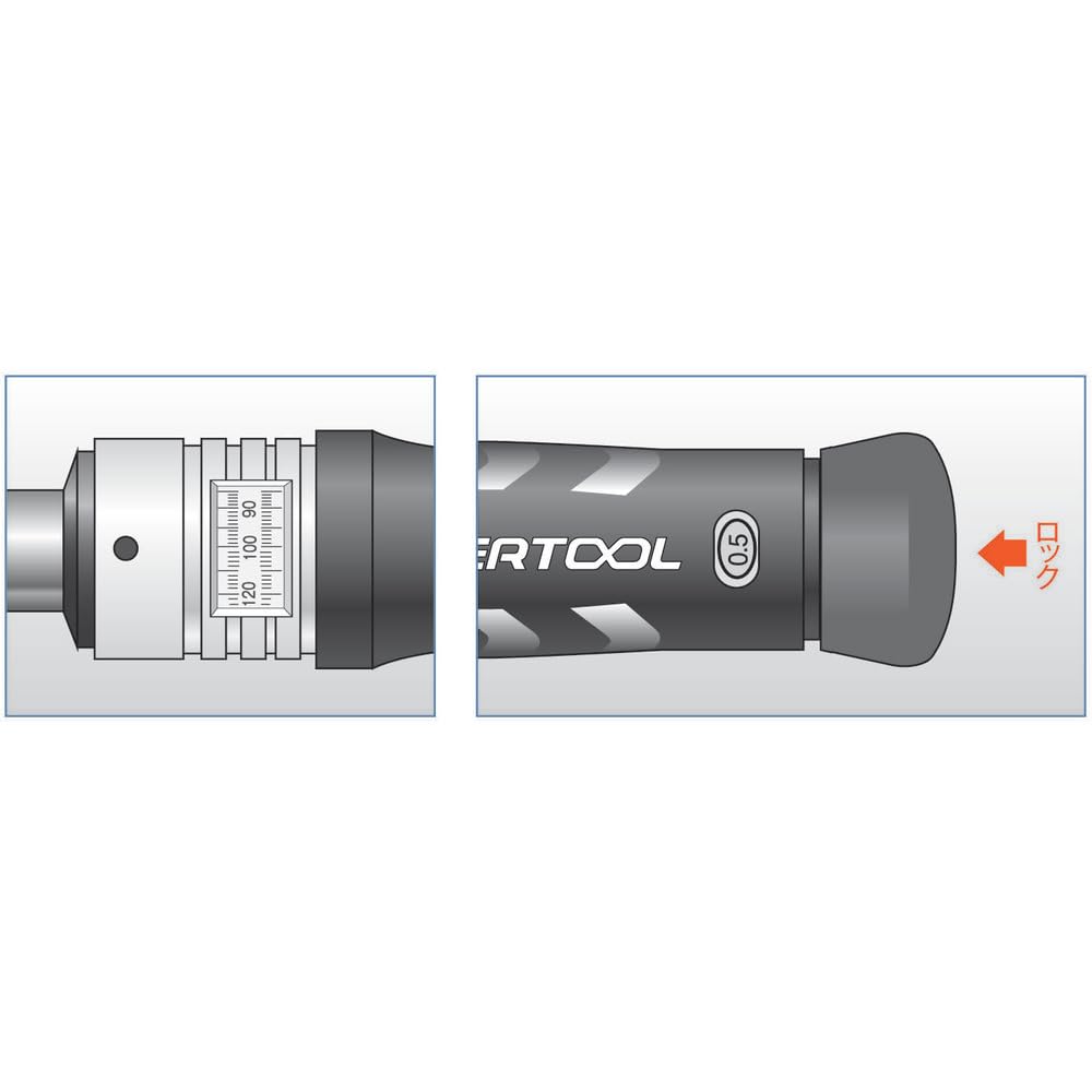 スーパーツール(Supertool) Super Mechanical Torque Wrench Ratchet Type TRH3060 Torque Wrench (Preset Type)