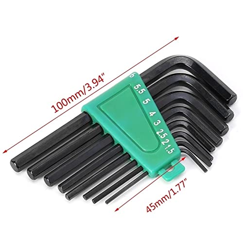 1.5mm-6mm 8pcs Allen Key Hexagon Wrench Tools Set Matte End Spanner Set Screwdriver Set Tool Kit