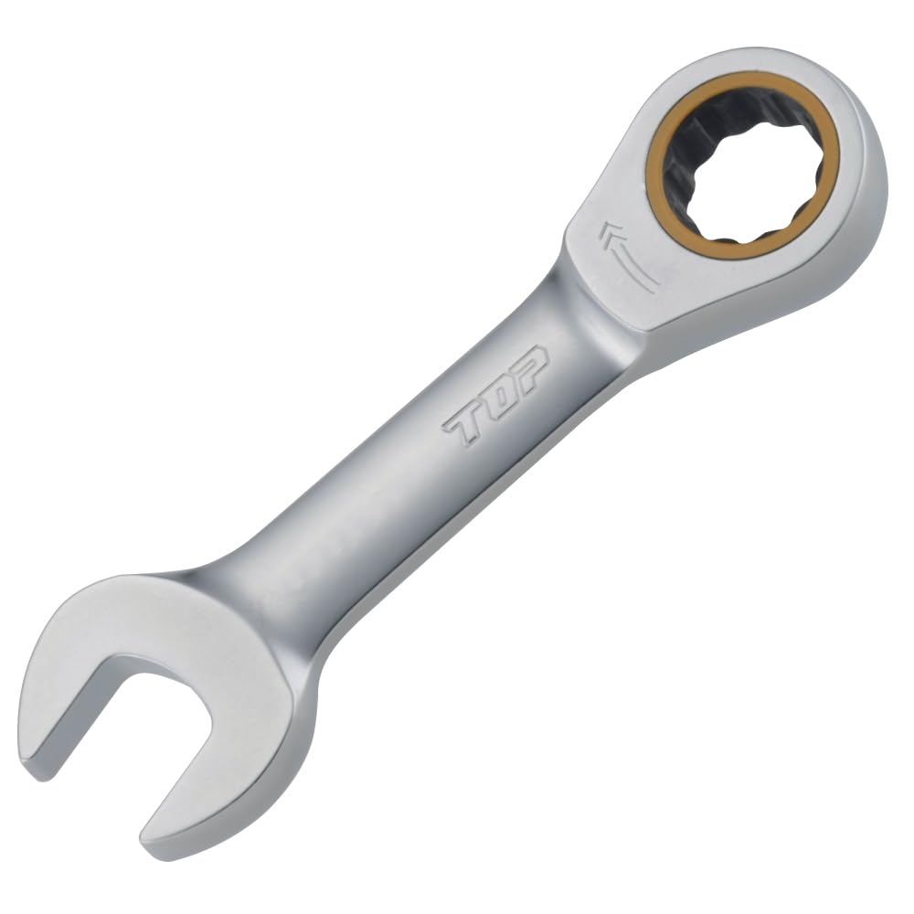 TOP Industries RCW-10000S Ratchet Combination Set, Set of 10, Includes Dedicated Tool Bag, 0.3 inches (8,10,12,13,14,17,19,21,22,24 mm), Gear Wrench