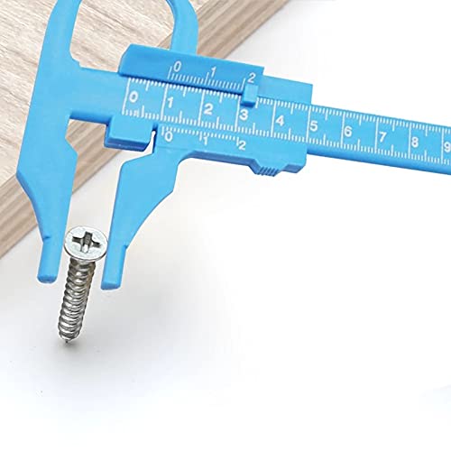 VIDI 0-100mm Plastic Scale Vernier Caliper Depth Diameter Measure Ruler Gauge Wood Profile Marking Tool