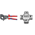 KNIPEX Ratcheting Cable Cut & Klein Tools 21050 Large Cable Stripper (750-350 MCM)