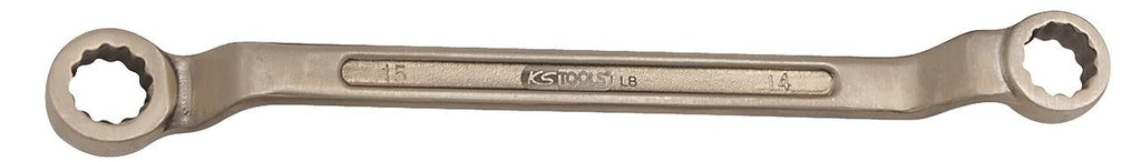 KS Tools 963.0038 BRONZEplus Double ended ring spanner offset 1.3/16x1.1/4"