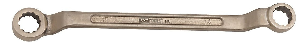 KS Tools 963.0038 BRONZEplus Double ended ring spanner offset 1.3/16x1.1/4"