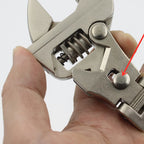 8-inch Adjustable Ratchet Wrench Rotating and Folding Handle Dual-use, Wrench Repair Wrench Key Hand Tool