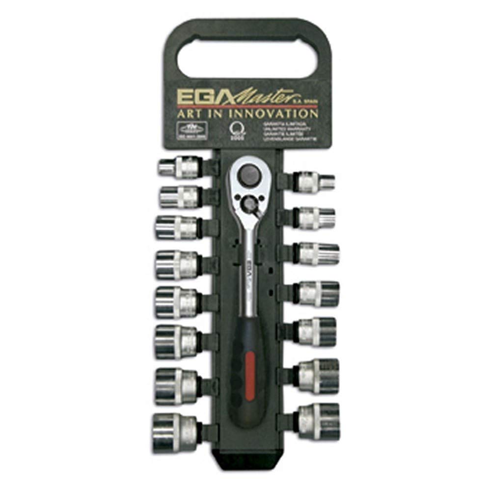 16PC-SCKT WRNCH & REV RATCHET HNDL OF 3/8"(12 PANS) (MM)