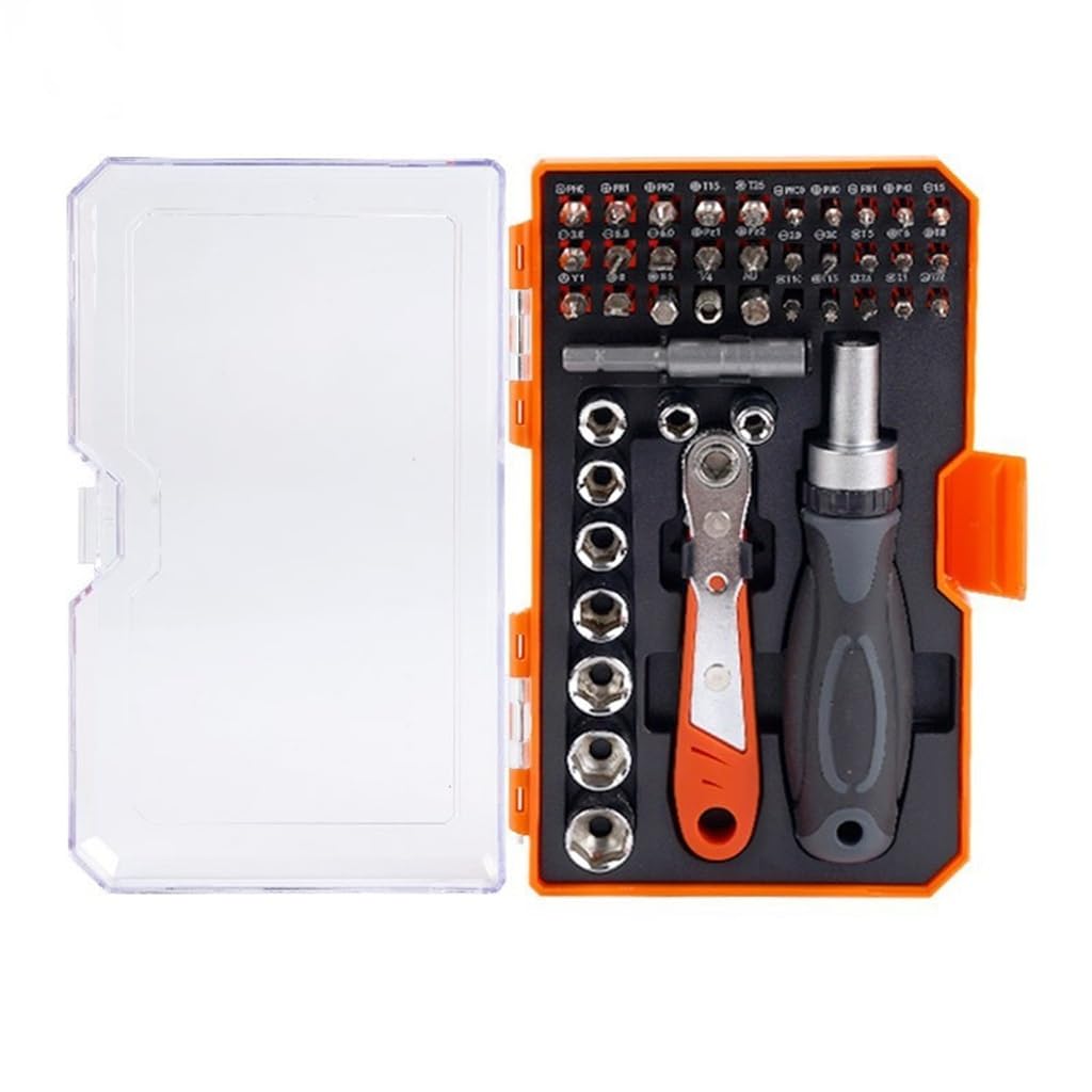 42 In 1 Horizontal Ratchet Screwdriver Multifunctional Household Maintenance Manual Tool Set