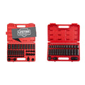 Sunex 2669, 1/2 Inch Drive Master Impact Socket Set, 39-Piece & 3329 3/8-Inch Drive Standard and Deep Metric Impact Socket Set, Metric, Standard/Deep, 6-Point, Cr-Mo, 8mm - 22mm, 29-Piece