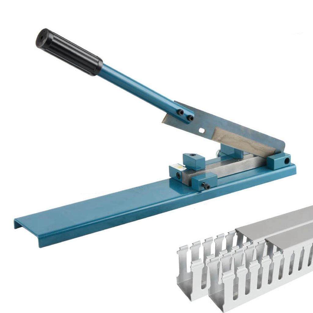 Wire Duct Cutter Tool PVC Trunking Cutter Manual Plastic Wiring Duct 45° 90° Angle Adjustable Cutting Machine Electrician Special Cutting Device (Without Ruler)