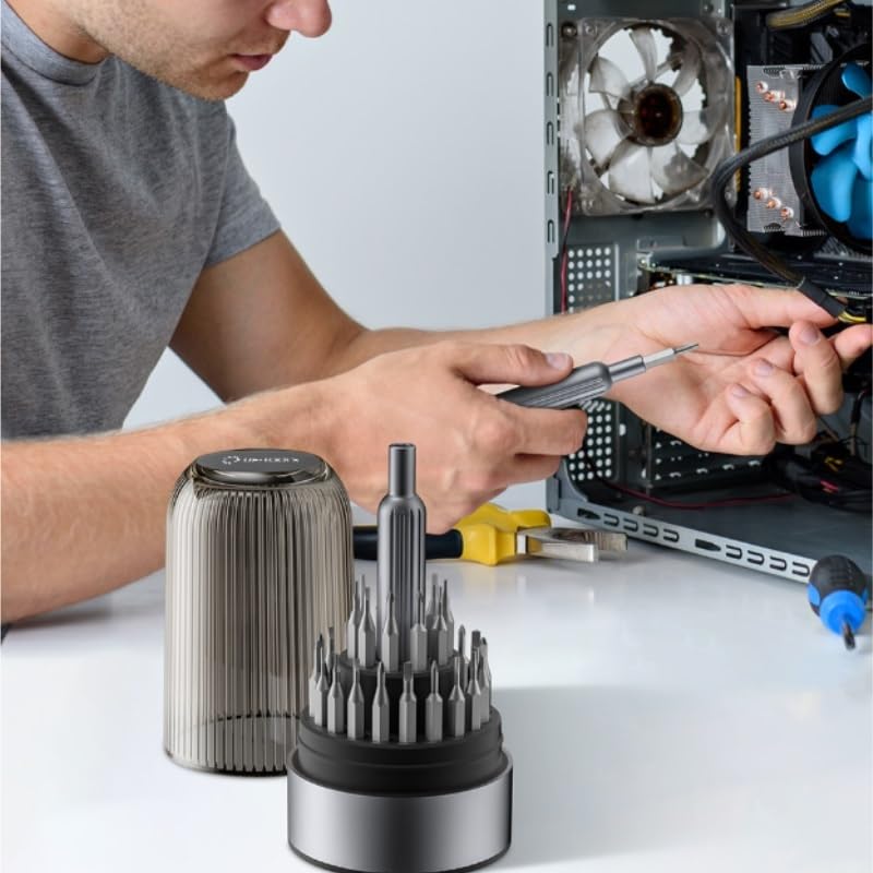 Screwdriver Set with 31 Pieces Tower Shaped Maintenance Tools