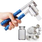 13/20mm Hand Held Capping Machine, Flip Vial Crimper, Bottle Crimping Capping Tools, 304 Stainless Steel Material, for Aluminum-Plastic Cover,20mm