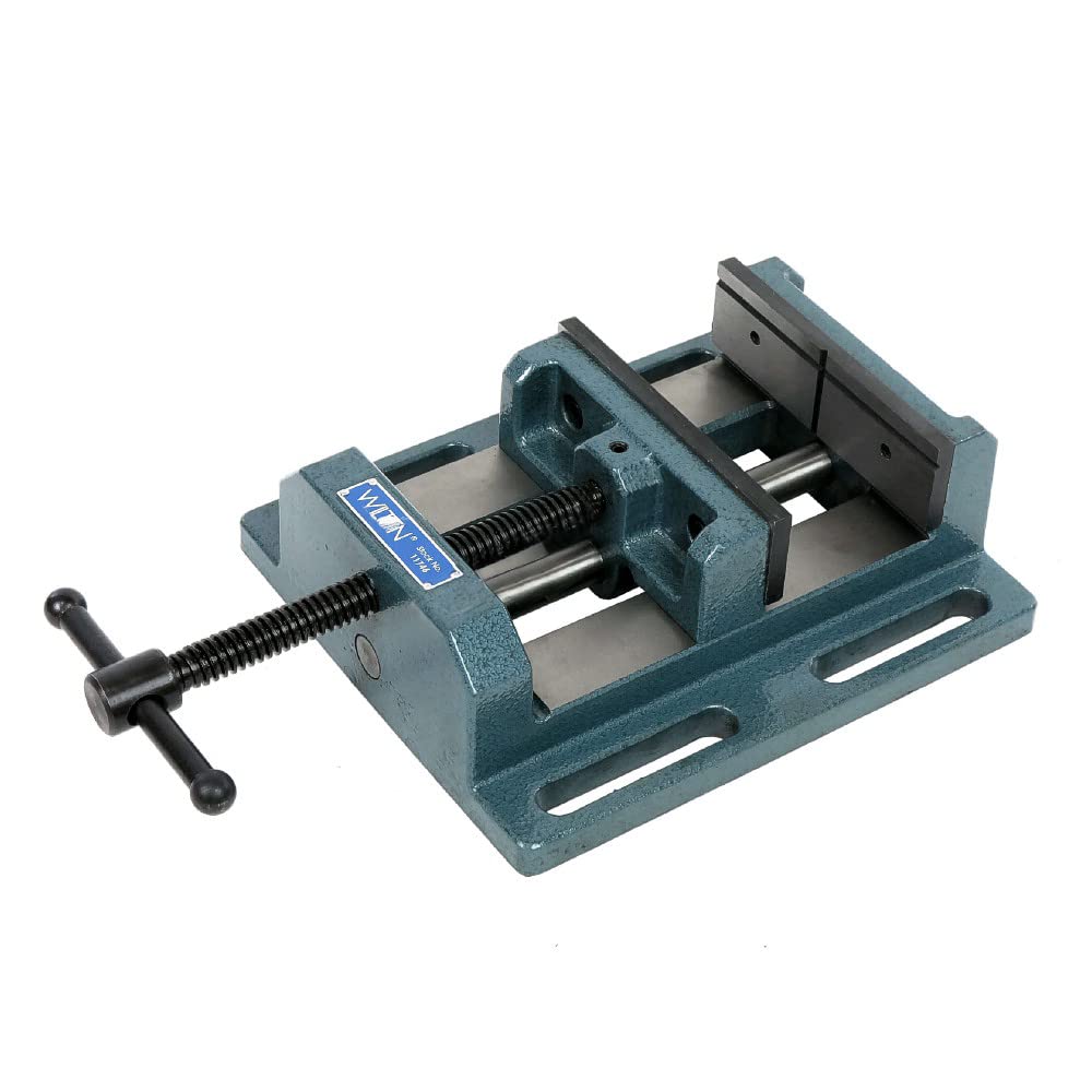 Wilton Drill Press Vise with Strong Hand Tools Clamp Bundle - 6" Vise with Crank Handle Clamp