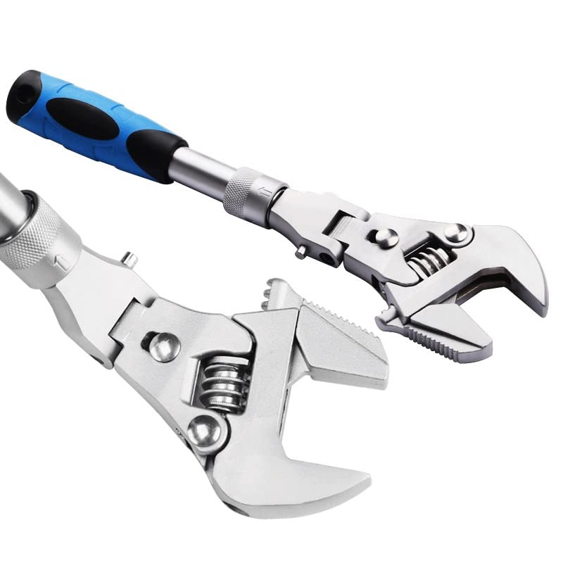 Adjustable Wrench Torque Can Rotate And Fold 180 Degrees Fast Pipe Repair Tools 10 Inch