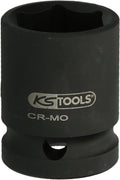 KS Tools 515.2121 1.1/2" hexagon impact socket, 37 mm, short