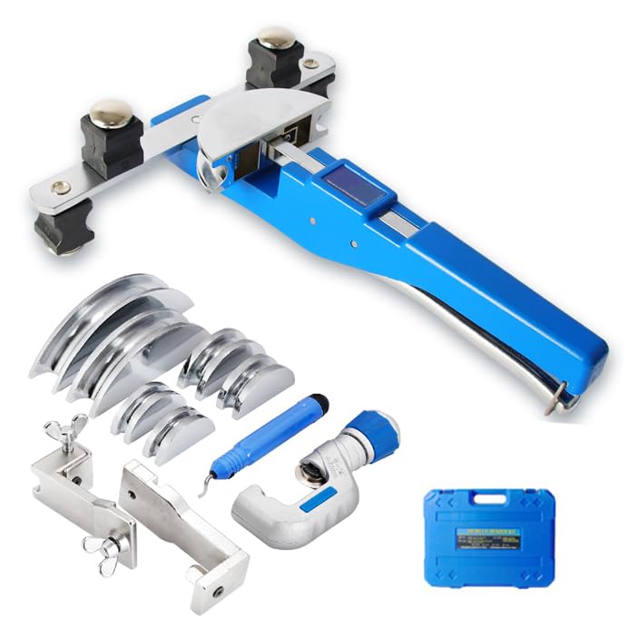 Manual Pipe Bending Tool Kit, Ratchet Pipe Bender, Forward and Reverse Pipe Bending Tools, Suitable for Car and Refrigerator Maintenance.