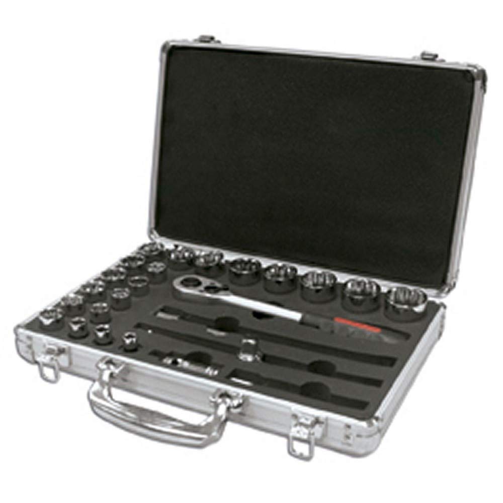 SET OF 20 PCS.-SOCKET WRENCHES 1/2" (8-24 MM) 6 EDGES