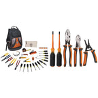 Klein Tools Hand Tools Kit with Screwdriver Set | 28-Piece Tool Kit with Pliers, Screwdrivers, Nut Drivers, Backpack, and Interchangeable Insulated Screwdriver Set