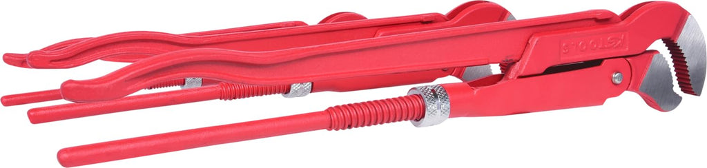 Swed. pattern pipe wrench 45° angled set
