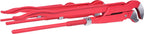 Swed. pattern pipe wrench 45° angled set