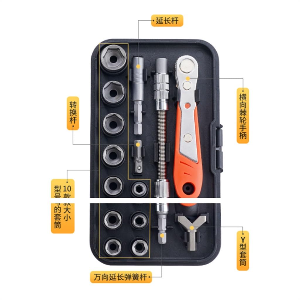 48 In 1 Multi-functional Ratchet Wrench Socket Screwdriver Home Appliance Repair Tool Combination