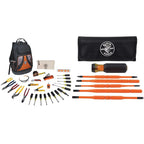 Klein Tools Hand Tools Kit with Screwdriver Set | 28-Piece Tool Kit with Pliers, Screwdrivers, Nut Drivers, Backpack, and Interchangeable Insulated Screwdriver Set