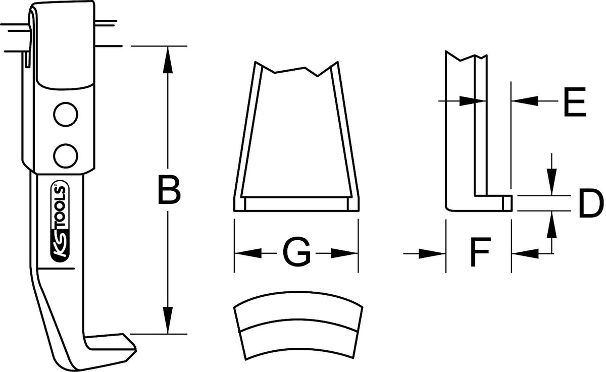 Puller legs, extra long design, 500mm, D=5mm