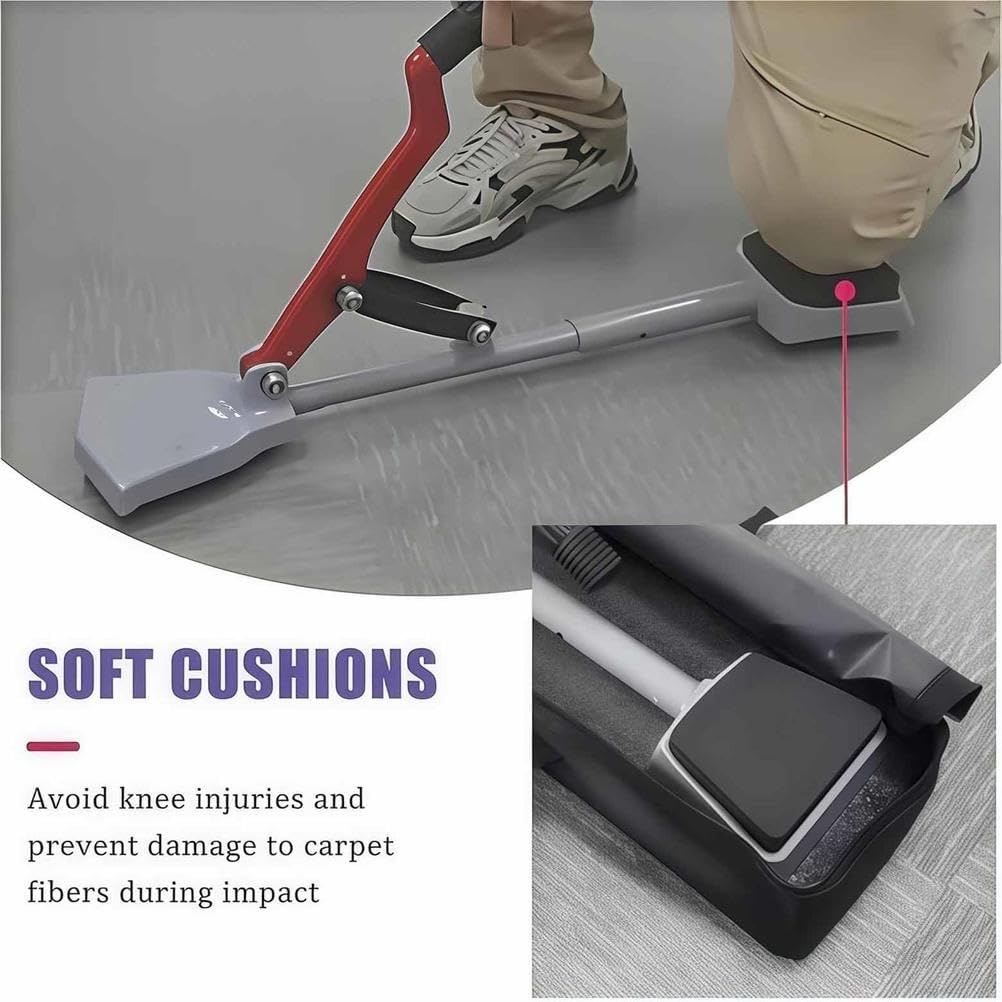 Pro Labor-Saving Carpet Stretcher with Knee-Safe Design, Non-Slip Handle, Easy Use for Home Improvement & Daily Carpet Installation, Durable & Efficient Carpet Tool