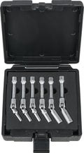 Glow plug swivel wrench set, long, 6 pcs, 3/8"