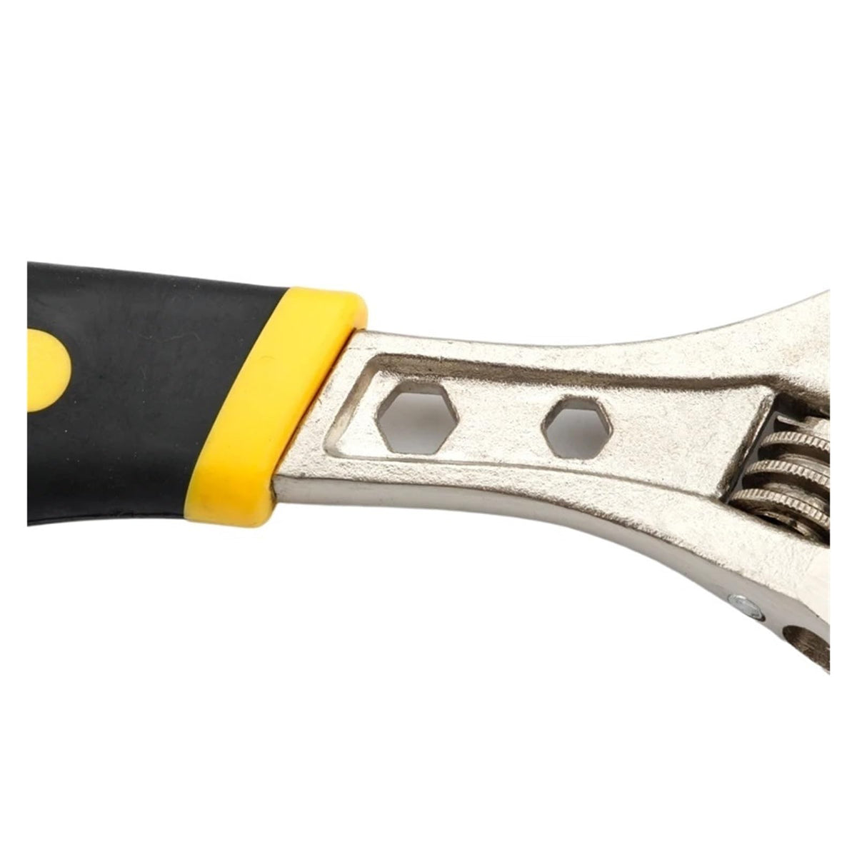 Adjustable Wrench 1pcs Large Opening Adjustable Spanner Monkey Wrench Angle Slide 6-8-10-12-15 Inch Household Tools(15 Inch Steel Handle)
