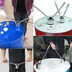 200L Oil Drum Pressure Cap Sealing Barrel Crimping Tool, 35&70mm Crimper Sealer, 53 Gallon Manual Oil Barrel Sealing Machine, Iron Drum Sealing Pliers,Oneset