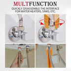 Multi-Function Water Pipe Wrench Bathroom Wrench Plumbing Installation Tool Multifunctional Household Water Pipe Faucet(D)