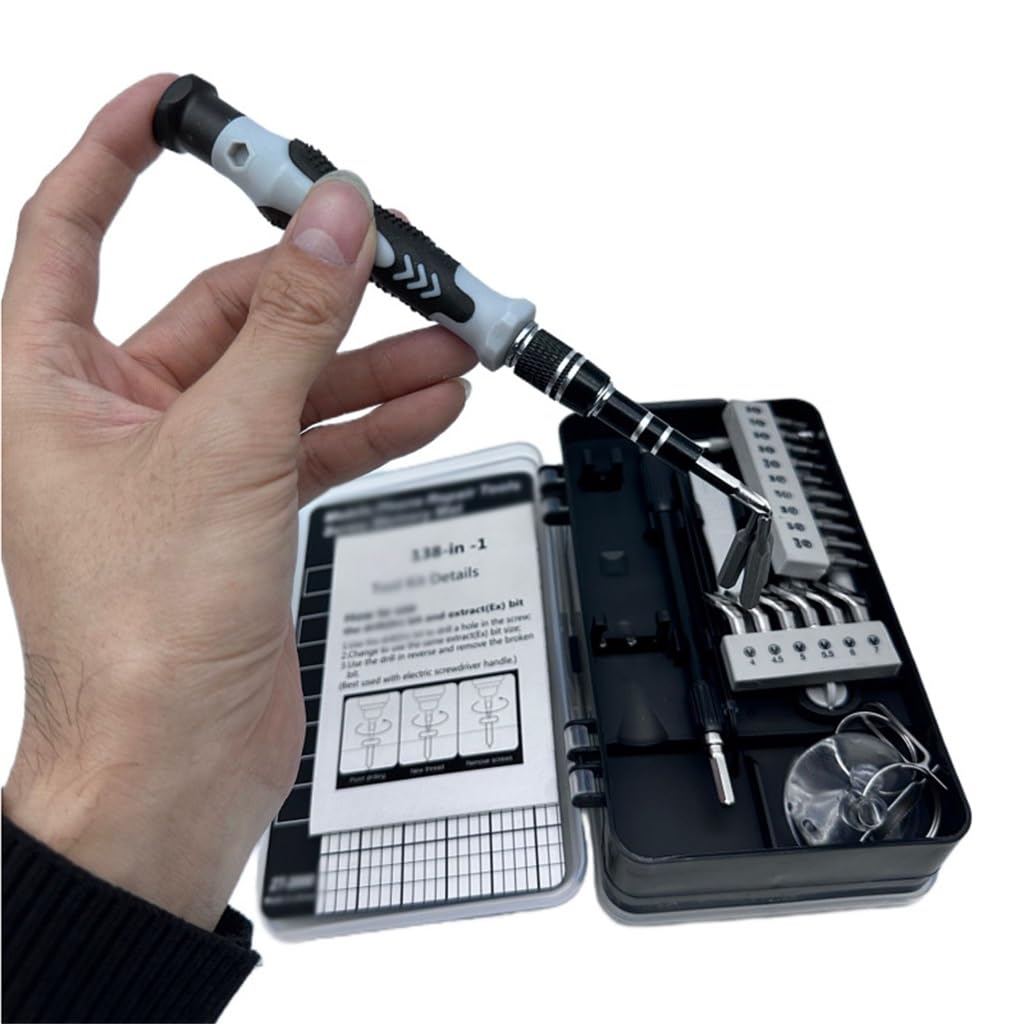 Screwdriver Set 138 In 1 CRV Multifunctional Home Appliance Computer Phone Repair Tool