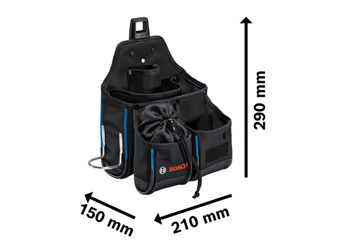 Bosch Professional Combo Kit Toolbelt and Hand Tools Set (incl. 1x Belt 108, 1x GWT 2, 1x GWT 4, 2x ProClick Holder, 3x Screwdrivers, Hex Key Set 9 pc., 1x Diagonal Side Cutter, 1x knife)