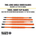 Klein Tools 80086 6-Piece Journeyman Plier Kit and 32288 8-in-1 Insulated Screwdriver Set with Interchangeable Blades