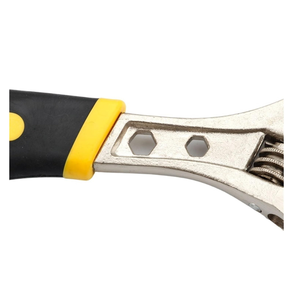 Adjustable Wrench 1pcs Large Opening Adjustable Spanner Monkey Wrench Angle Slide 6-8-10-12-15 Inch Household Tools(15 Inch Steel Handle)