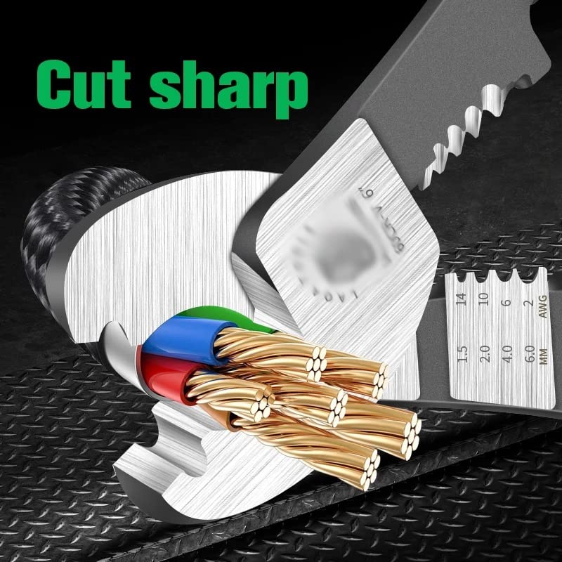 Cable Cutter With Wire Stripper Pliers Function Bolt Cutting Multifunction Hand Tools Electrician Scissors