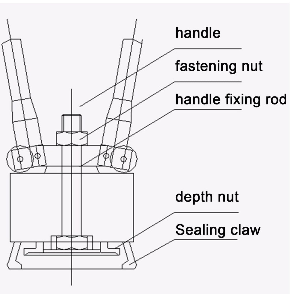 200L Oil Drum Pressure Cap Sealing Barrel Crimping Tool 35 & 70mm Crimper Sealer 53 Gallon Manual Oil Barrel Sealing Machine,Securely Seal Drums with Ease - Reliable and Efficient,Oneset