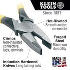 Klein Tools 80086 6-Piece Journeyman Plier Kit and 32288 8-in-1 Insulated Screwdriver Set with Interchangeable Blades